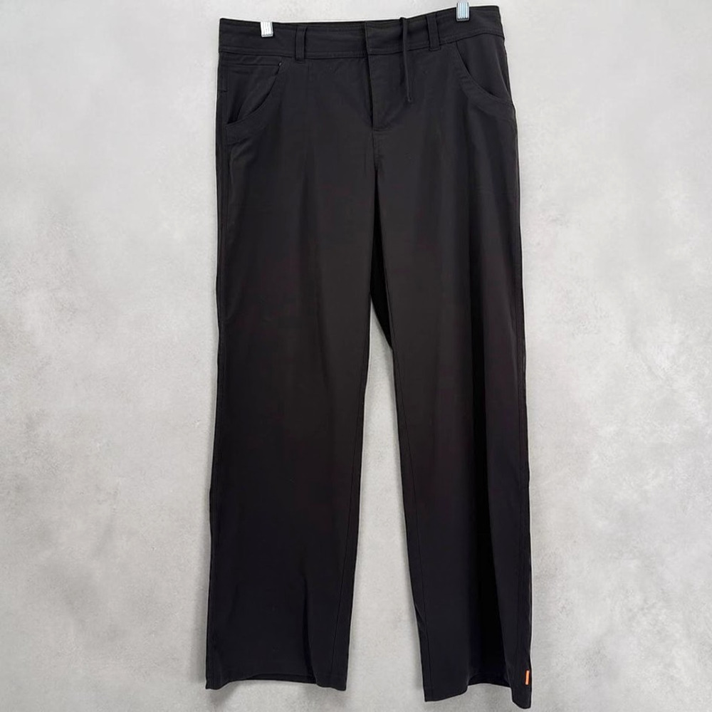 Lucy Pants Womens Medium Black Athletic Straight Leg Stretch Yoga Work Travel